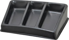 Bayhead Products - 12-1/2" Wide x 3" High x 8-1/2" Deep, Small Parts Assembly Tray - Plastic Frame, 3 Compartments, 6-1/2" Wide x 2-1/2" Deep Bin - Benchmark Tooling