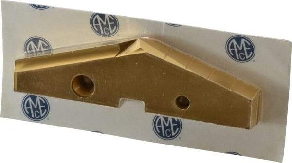 Allied Machine and Engineering - 4-1/4" Diam x 7/16" Thick, Seat Code 8, 144° Included Angle Spade Drill Insert - TiN Coated, High Speed Steel, Series GEN2 T-A - Benchmark Tooling