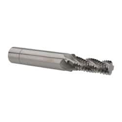 Scientific Cutting Tools - 1/2-13 UNC, 0.4" Cutting Diam, 4 Flute, Solid Carbide Helical Flute Thread Mill - Internal/External Thread, 1.108" LOC, 3-1/2" OAL, 1/2" Shank Diam - Benchmark Tooling