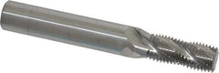 Scientific Cutting Tools - 9/16-18 UNF, 0.45" Cutting Diam, 4 Flute, Solid Carbide Helical Flute Thread Mill - Internal/External Thread, 1.078" LOC, 3-1/2" OAL, 1/2" Shank Diam - Benchmark Tooling