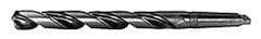 General Chipbreaker - 2", 4MT 118° Point High Speed Steel Taper Shank Drill Bit - Oxide Finish, 8-7/8" Flute Length, 14-3/4" OAL, Chipbreaker Flute - Benchmark Tooling