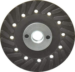 Made in USA - 4" Diam Locking Nut Disc Backing Pad - Hard Density, 20,000 RPM - Benchmark Tooling