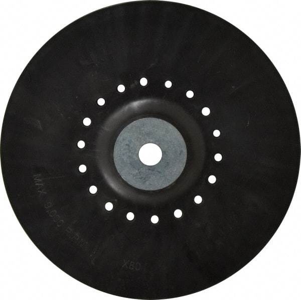 Value Collection - 9" Diam Locking Nut Disc Backing Pad - Hard Density, 9,000 RPM - Benchmark Tooling