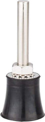 Value Collection - 1" Diam Quick-Change Type R Disc Backing Pad - 1/4" Shank Diam, Medium Density, 30,000 RPM - Benchmark Tooling