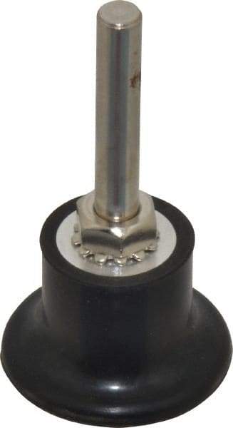 Value Collection - 1-1/2" Diam Quick-Change Type R Disc Backing Pad - 1/4" Shank Diam, Medium Density, 30,000 RPM - Benchmark Tooling