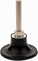 Value Collection - 2" Diam Quick-Change Type R Disc Backing Pad - 1/4" Shank Diam, Medium Density, 30,000 RPM - Benchmark Tooling