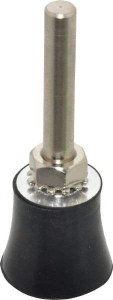 Value Collection - 1" Diam Quick-Change Type S Disc Backing Pad - 1/4" Shank Diam, Medium Density, 30,000 RPM, Screw On Compatible - Benchmark Tooling