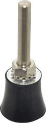 Value Collection - 1" Diam Quick-Change Type S Disc Backing Pad - 1/4" Shank Diam, Medium Density, 30,000 RPM, Screw On Compatible - Benchmark Tooling