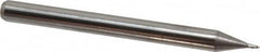 Kyocera - 0.022", 0.033" LOC, 1/8" Shank Diam, 1-1/2" OAL, 2 Flute, Solid Carbide Square End Mill - Single End, Uncoated, Spiral Flute, 30° Helix, Centercutting, Right Hand Cut, Right Hand Flute, Series 1620 - Benchmark Tooling