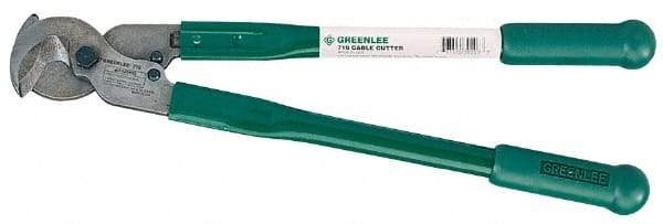 Greenlee - 18" OAL, 350 MCM Capacity, Cable Cutter - Rubber Handle - Benchmark Tooling