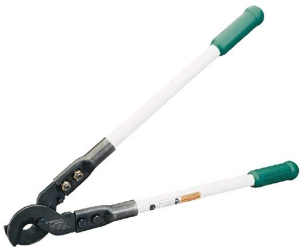 Greenlee - 31-1/2" OAL, 1,000 MCM Capacity, Cable Cutter - Rubber Handle - Benchmark Tooling