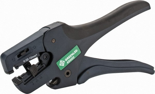 Greenlee - 24 to 12 AWG Capacity Adjusting Wire Stripper - Benchmark Tooling