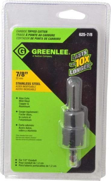 Greenlee - 7/8" Diam, Hole Saw - Benchmark Tooling