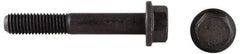 Value Collection - 3/8-16 UNC, 2" Length Under Head, Hex Drive Flange Bolt - 1" Thread Length, Grade 8 Alloy Steel, Smooth Flange, Phosphate & Oil Finish - Benchmark Tooling