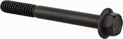 Value Collection - 1/4-20 UNC, 2-1/4" Length Under Head, Hex Drive Flange Bolt - 3/4" Thread Length, Grade 8 Alloy Steel, Smooth Flange, Phosphate & Oil Finish - Benchmark Tooling