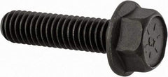 Value Collection - 5/16-18 UNC, 1-1/4" Length Under Head, Hex Drive Flange Bolt - 1-1/4" Thread Length, Grade 8 Alloy Steel, Smooth Flange, Phosphate & Oil Finish - Benchmark Tooling