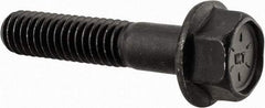 Value Collection - 5/16-18 UNC, 1-1/2" Length Under Head, Hex Drive Flange Bolt - 1-1/2" Thread Length, Grade 8 Alloy Steel, Smooth Flange, Phosphate & Oil Finish - Benchmark Tooling