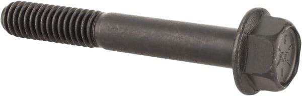 Value Collection - 5/16-18 UNC, 2-1/4" Length Under Head, Hex Drive Flange Bolt - 7/8" Thread Length, Grade 8 Alloy Steel, Smooth Flange, Phosphate & Oil Finish - Benchmark Tooling