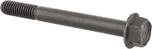 Value Collection - 5/16-18 UNC, 3" Length Under Head, Hex Drive Flange Bolt - 7/8" Thread Length, Grade 8 Alloy Steel, Smooth Flange, Phosphate & Oil Finish - Benchmark Tooling