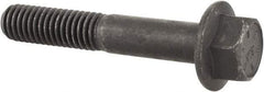 Value Collection - 3/8-16 UNC, 2-1/4" Length Under Head, Hex Drive Flange Bolt - 1" Thread Length, Grade 8 Alloy Steel, Smooth Flange, Phosphate & Oil Finish - Benchmark Tooling