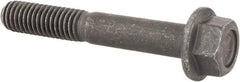 Value Collection - 3/8-16 UNC, 2-1/2" Length Under Head, Hex Drive Flange Bolt - 1" Thread Length, Grade 8 Alloy Steel, Smooth Flange, Phosphate & Oil Finish - Benchmark Tooling