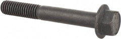 Value Collection - 3/8-16 UNC, 2-3/4" Length Under Head, Hex Drive Flange Bolt - 1" Thread Length, Grade 8 Alloy Steel, Smooth Flange, Phosphate & Oil Finish - Benchmark Tooling