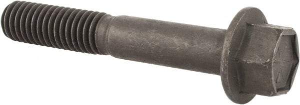 Value Collection - 7/16-14 UNC, 2-3/4" Length Under Head, Hex Drive Flange Bolt - 1-1/8" Thread Length, Grade 8 Alloy Steel, Smooth Flange, Phosphate & Oil Finish - Benchmark Tooling