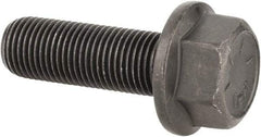 Value Collection - 1/2-20 UNF, 1-1/2" Length Under Head, Hex Drive Flange Bolt - 1-1/2" Thread Length, Grade 8 Alloy Steel, Smooth Flange, Phosphate & Oil Finish - Benchmark Tooling