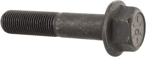 Value Collection - 1/2-20 UNF, 2-1/2" Length Under Head, Hex Drive Flange Bolt - 1-1/4" Thread Length, Grade 8 Alloy Steel, Smooth Flange, Phosphate & Oil Finish - Benchmark Tooling