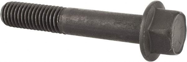 Value Collection - 1/2-13 UNC, 3" Length Under Head, Hex Drive Flange Bolt - 1-1/4" Thread Length, Grade 8 Alloy Steel, Smooth Flange, Phosphate & Oil Finish - Benchmark Tooling