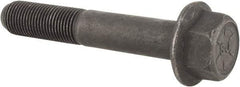 Value Collection - 1/2-20 UNF, 3" Length Under Head, Hex Drive Flange Bolt - 1-1/4" Thread Length, Grade 8 Alloy Steel, Smooth Flange, Phosphate & Oil Finish - Benchmark Tooling