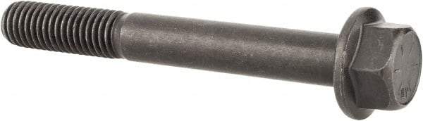 Value Collection - 1/2-13 UNC, 4" Length Under Head, Hex Drive Flange Bolt - 1-1/4" Thread Length, Grade 8 Alloy Steel, Smooth Flange, Phosphate & Oil Finish - Benchmark Tooling