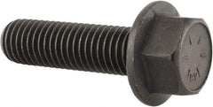 Value Collection - 5/8-11 UNC, 2-1/4" Length Under Head, Hex Drive Flange Bolt - 1-1/2" Thread Length, Grade 8 Alloy Steel, Smooth Flange, Phosphate & Oil Finish - Benchmark Tooling