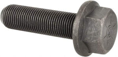 Value Collection - 5/8-18 UNF, 2-1/4" Length Under Head, Hex Drive Flange Bolt - 1-1/2" Thread Length, Grade 8 Alloy Steel, Smooth Flange, Phosphate & Oil Finish - Benchmark Tooling