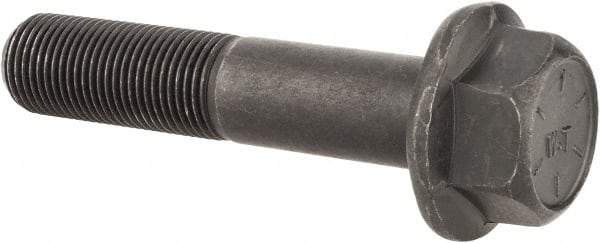 Value Collection - 5/8-18 UNF, 3" Length Under Head, Hex Drive Flange Bolt - 1-1/2" Thread Length, Grade 8 Alloy Steel, Smooth Flange, Phosphate & Oil Finish - Benchmark Tooling