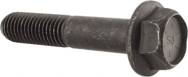 Value Collection - 5/8-11 UNC, 3-1/4" Length Under Head, Hex Drive Flange Bolt - 1-1/2" Thread Length, Grade 8 Alloy Steel, Smooth Flange, Phosphate & Oil Finish - Benchmark Tooling