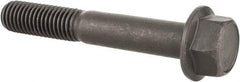 Value Collection - 5/8-11 UNC, 4" Length Under Head, Hex Drive Flange Bolt - 1-1/2" Thread Length, Grade 8 Alloy Steel, Smooth Flange, Phosphate & Oil Finish - Benchmark Tooling