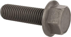 Value Collection - 3/4-10 UNC, 2-1/2" Length Under Head, Hex Drive Flange Bolt - 1-3/4" Thread Length, Grade 8 Alloy Steel, Smooth Flange, Phosphate & Oil Finish - Benchmark Tooling