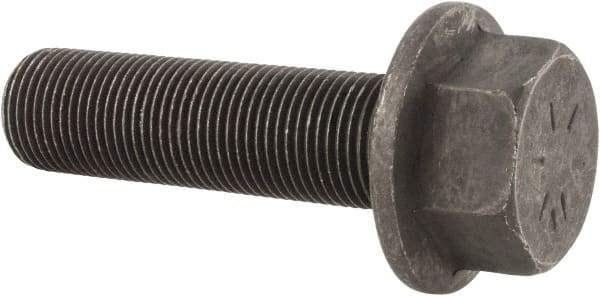 Value Collection - 3/4-16 UNF, 2-3/4" Length Under Head, Hex Drive Flange Bolt - 1-3/4" Thread Length, Grade 8 Alloy Steel, Smooth Flange, Phosphate & Oil Finish - Benchmark Tooling