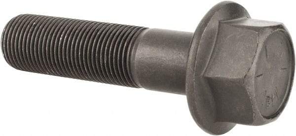 Value Collection - 3/4-16 UNF, 3" Length Under Head, Hex Drive Flange Bolt - 1-3/4" Thread Length, Grade 8 Alloy Steel, Smooth Flange, Phosphate & Oil Finish - Benchmark Tooling