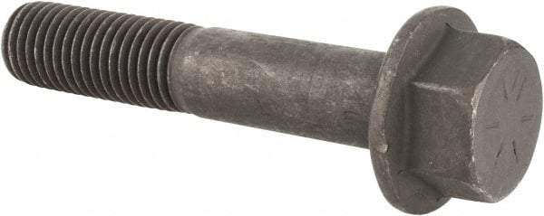 Value Collection - 3/4-10 UNC, 4" Length Under Head, Hex Drive Flange Bolt - 1-3/4" Thread Length, Grade 8 Alloy Steel, Smooth Flange, Phosphate & Oil Finish - Benchmark Tooling