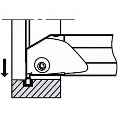 Tungaloy - Indexable Grooving Toolholder - - Exact Industrial Supply