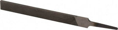 Value Collection - 6" Long, Smooth Cut, Hand American-Pattern File - Double Cut, 5/32" Overall Thickness, Tang - Benchmark Tooling