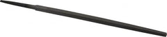 Value Collection - 6" Long, Second Cut, Square American-Pattern File - Double Cut, 7/32" Overall Thickness, Tang - Benchmark Tooling