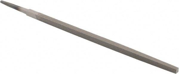 Value Collection - 10" Long, Second Cut, Square American-Pattern File - Double Cut, 3/8" Overall Thickness, Tang - Benchmark Tooling