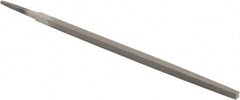 Value Collection - 10" Long, Second Cut, Square American-Pattern File - Double Cut, 3/8" Overall Thickness, Tang - Benchmark Tooling