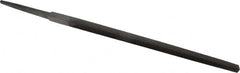 Value Collection - 6" Long, Smooth Cut, Square American-Pattern File - Double Cut, 7/32" Overall Thickness, Tang - Benchmark Tooling