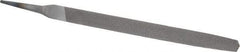 Value Collection - 8" Long, Second Cut, Triangle American-Pattern File - Double Cut, Tang - Benchmark Tooling