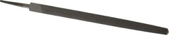 Value Collection - 8" Long, Smooth Cut, Triangle American-Pattern File - Double Cut, Tang - Benchmark Tooling