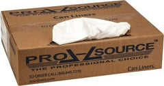 PRO-SOURCE - 0.7 mil Thick, Heavy-Duty Trash Bags - 24" Wide x 31" High, White - Benchmark Tooling